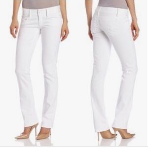 SALE! MINT! Vintage LILLY PULITZER WORTH STRAIGHT LEG WHITE JEANS! SZ 4 $10 OBO